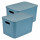 Lot de 2 boîtes avec couvercle CHROMACASE - 15,5 L - Emeraude