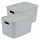 Lot de 2 boîtes avec couvercle CHROMACASE - 15,5 L - Gris