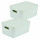 Lot de 2 boîtes avec couvercle CHROMACASE - 10,5 L - Sauge