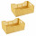 Lot de 2 cagettes pliables FOLDY - Taille M - Ocre
