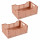 Lot de 2 cagettes pliables FOLDY - Taille M - Argile