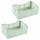 Lot de 2 cagettes pliables FOLDY - Taille M - Céladon