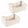 Lot de 2 cagettes pliables FOLDY - Taille M - Beige