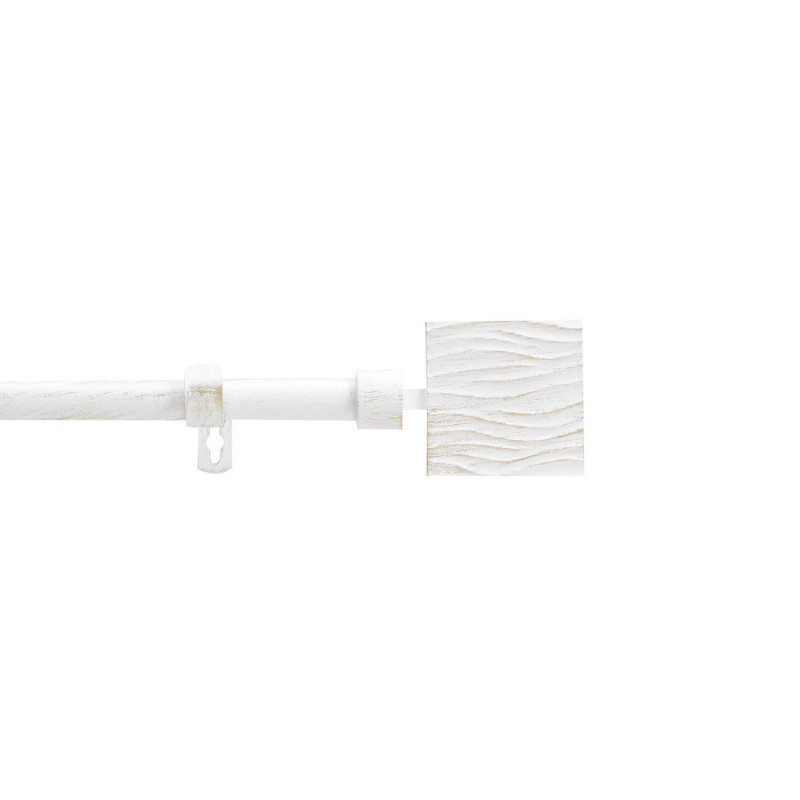 Kit de tringle à rideaux extensible TEMPO - L. 210 à 380 cm - Blanc et or Kit de tringle à rideaux extensible TEMPO - L. 210 à 380 cm - Blanc et or
