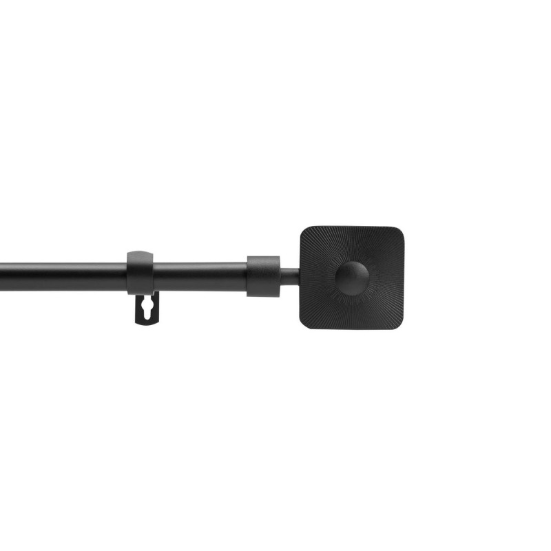 Kit de tringle à rideaux extensible SARITA - L. 120 à 210 cm - Noir Kit de tringle à rideaux extensible SARITA - L. 120 à 210 cm - Noir