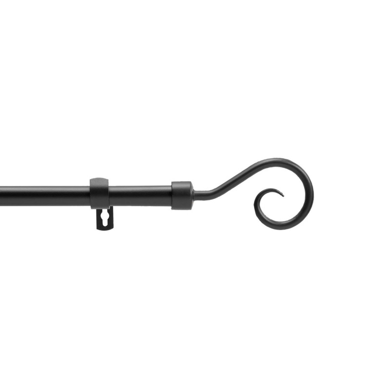 Kit de tringle à rideaux extensible ARABESQUE - L. 210 à 380 cm - Noir Kit de tringle à rideaux extensible ARABESQUE - L. 210 à 380 cm - Noir