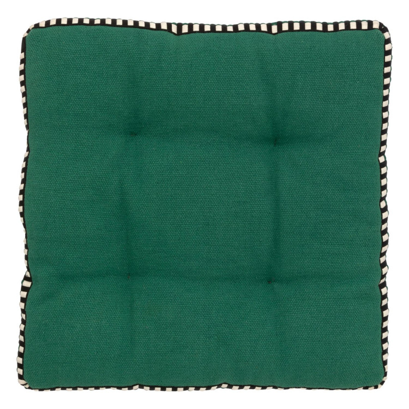 Galette de chaise matelassée MALAKITE - Vert cèdre Galette de chaise matelassée MALAKITE - Vert cèdre
