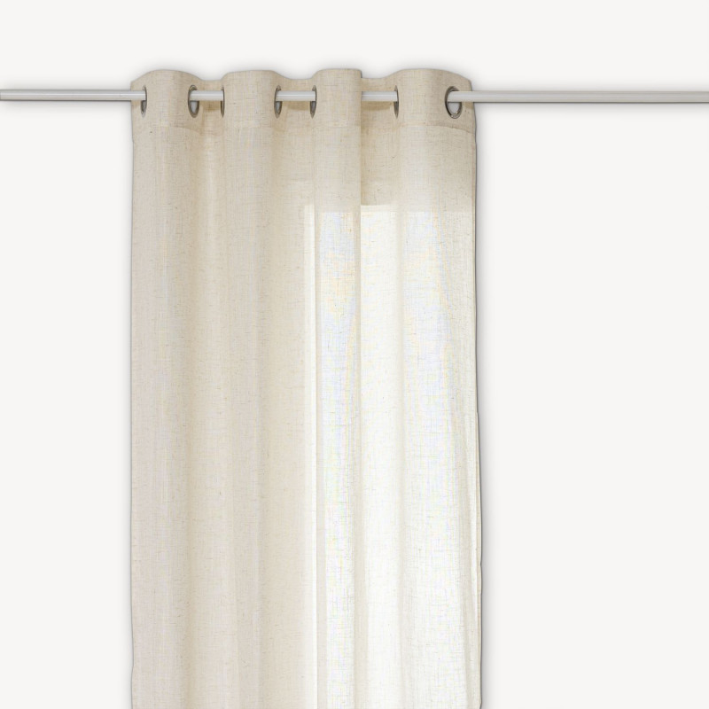 Voilage effet lin ALLA - 140 x 240 cm - Beige Voilage effet lin ALLA - 140 x 240 cm - Beige