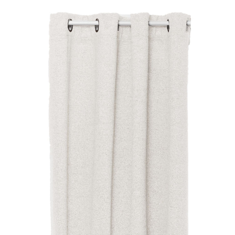 Rideau effet bouclette isolant et occultant SOANA - 140 x 260 cm - Ivoire Rideau effet bouclette isolant et occultant SOANA - 140 x 260 cm - Ivoire