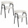 Lot de 2 fauteuils design en tissu côtelé SCOTT - Beige