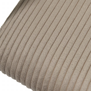 Lot de 2 fauteuils design en tissu côtelé SCOTT - Taupe