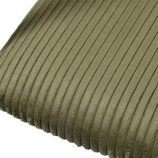 Lot de 2 fauteuils design en tissu côtelé SCOTT - Vert