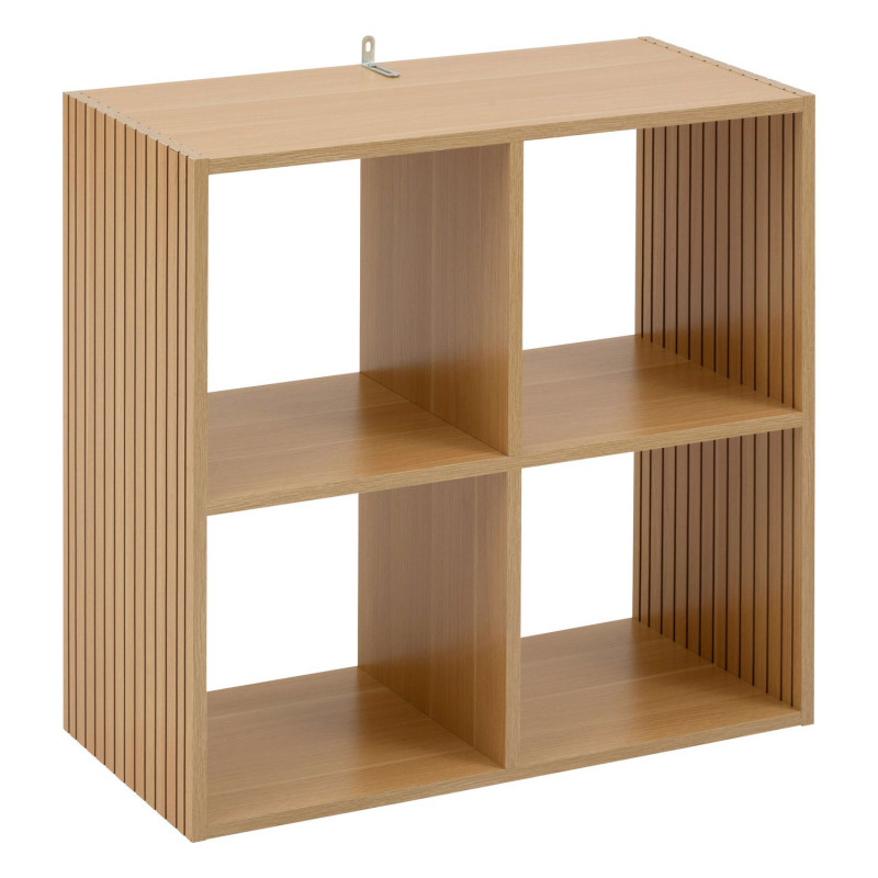 Étagère 4 cases mix en bois TASSO - Beige Étagère 4 cases mix en bois TASSO - Beige