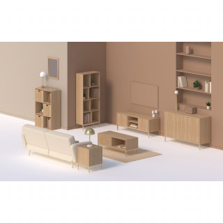 Étagère 6 cases mix en bois TASSO - Beige
