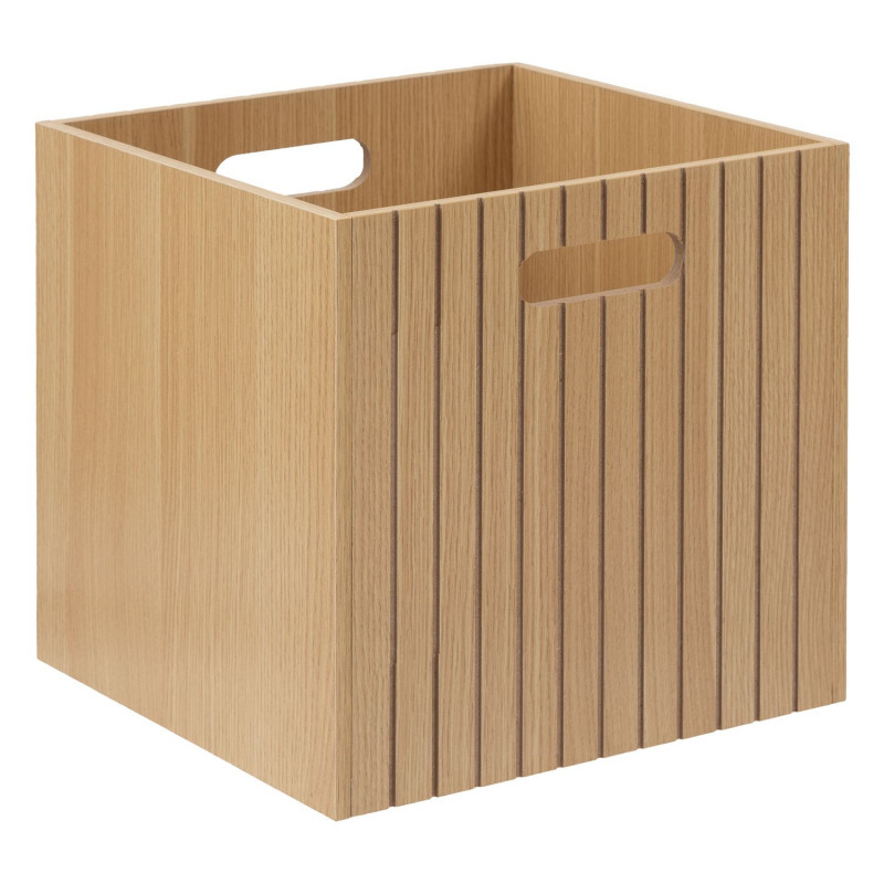 Boîte de rangement 31 x 31 en bois TASSO - Beige Boîte de rangement 31 x 31 en bois TASSO - Beige