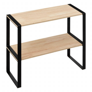 Étagère à 2 niveaux en bois BLACKWOOD - Beige
