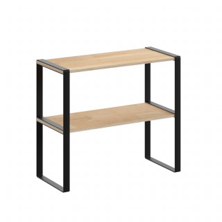 Étagère à 2 niveaux en bois BLACKWOOD - Beige