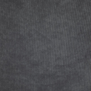 Lot de 4 chaises en velours côtelé CELESTE - Gris foncé