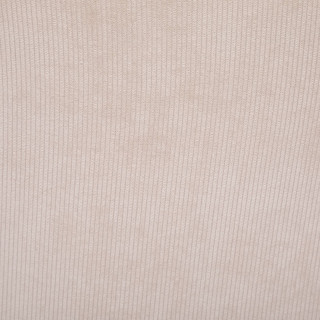 Lot de 4 chaises en velours côtelé et pieds effet hêtre CELESTE - Beige