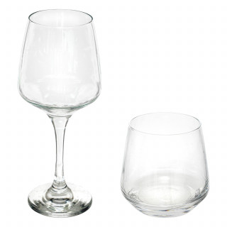 Service de verres 12 pièces ELAYA - Transparent