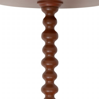 Table à café ronde en bois ALIX - Terracotta