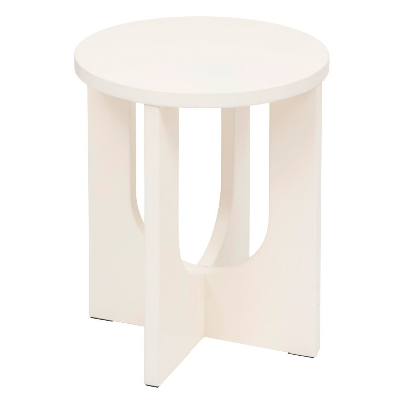 Table à café ronde en bois BLOOM - Ivoire Table à café ronde en bois BLOOM - Ivoire