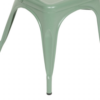 Lot de 4 chaises en métal NIKO - Vert