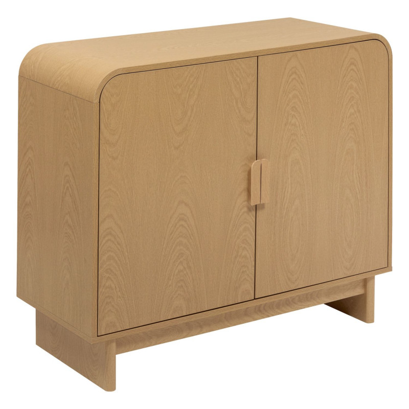 Buffet 2 portes effet bouleau LEE - Beige
