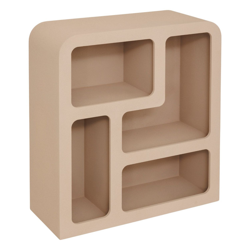 Meuble 4 étagères SOLEYA - Beige