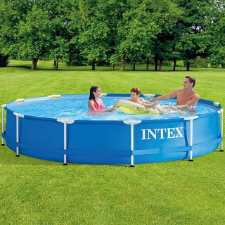 Piscine tubulaire ronde METAL FRAME - Diam. 3,66 m x Haut. 0,76 m - Bleu