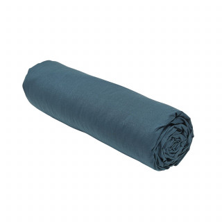 Drap housse 2 places - 100% coton BIO - 140 x 200 cm - Vert paon