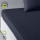 Drap housse 2 places - 100% coton BIO - 180 x 200 cm - Bleu navy