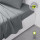 Drap plat - 100% coton BIO - 180 x 290 cm - Gris acier