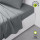 Drap plat - 100% coton BIO - 300 x 240 cm - Gris acier