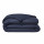 Housse de couette 1 place - 100% coton BIO - 140 x 200 cm - Bleu navy