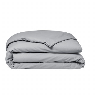 Housse de couette 2 places - 100% coton BIO - 220 x 240 cm - Gris acier
