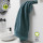 Maxi drap de bain - 100% coton BIO - 90 x 150 cm - Bleu paon