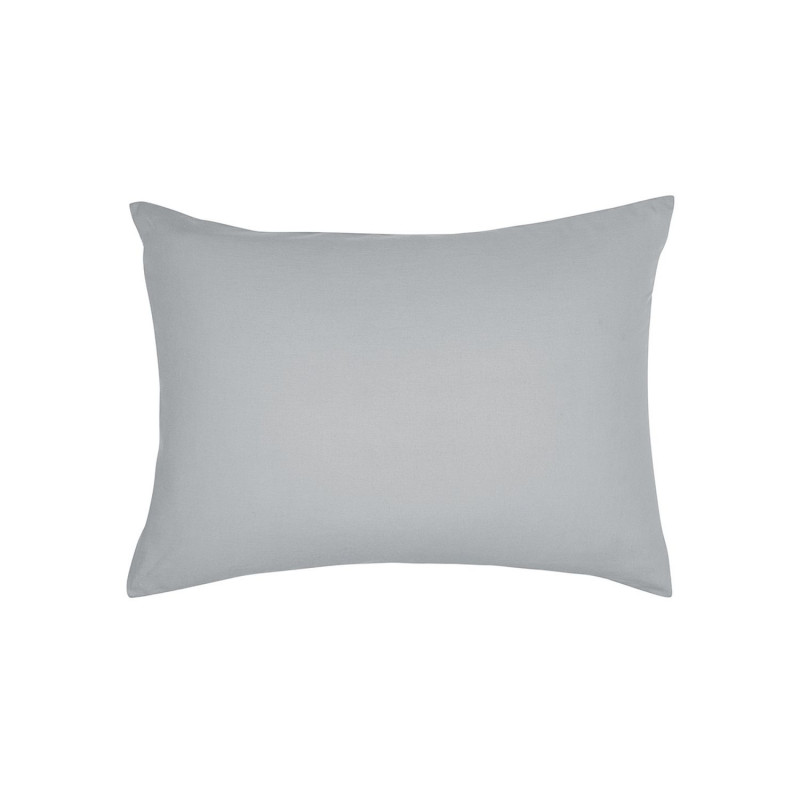 Taie d'oreiller rectangulaire - 100% coton BIO - 50 x 70 cm - Gris acier