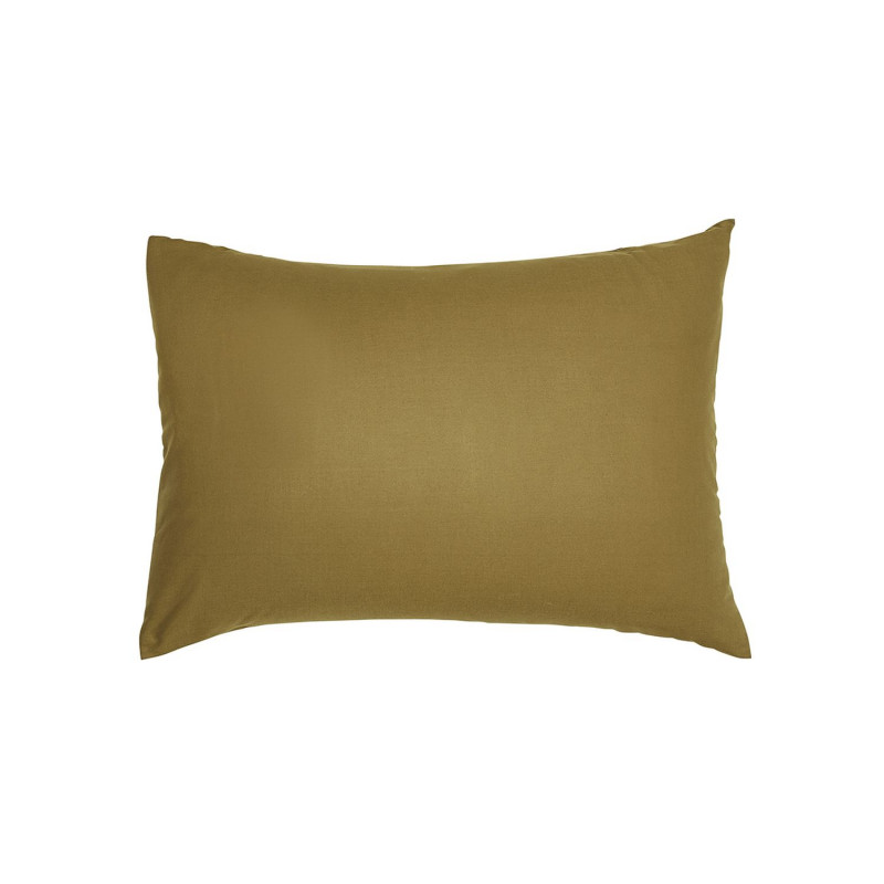 Taie d'oreiller rectangulaire - 100% coton BIO - 50 x 70 cm - Marron bronze