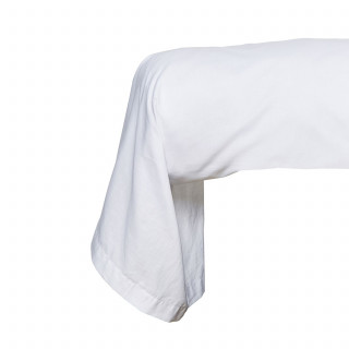 Taie de traversin - 100% coton BIO - 45 x 185 cm - Blanc craie