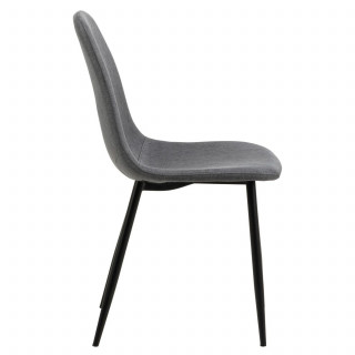 Lot de 4 chaises de salle à manger CLELIA - Gris foncé