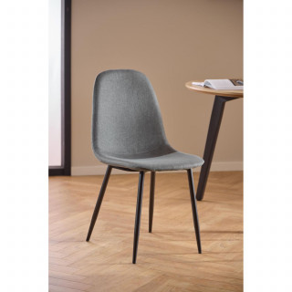 Lot de 4 chaises de salle à manger CLELIA - Gris foncé