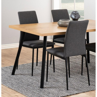 Lot de 4 chaises de salle à manger MIDENA - Gris foncé