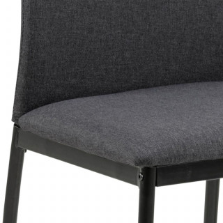 Lot de 4 chaises de salle à manger MIDENA - Gris foncé