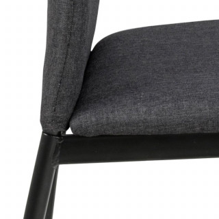Lot de 4 chaises de salle à manger MIDENA - Gris foncé