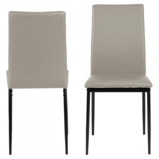 Lot de 4 chaises de salle à manger MIDENA - Taupe