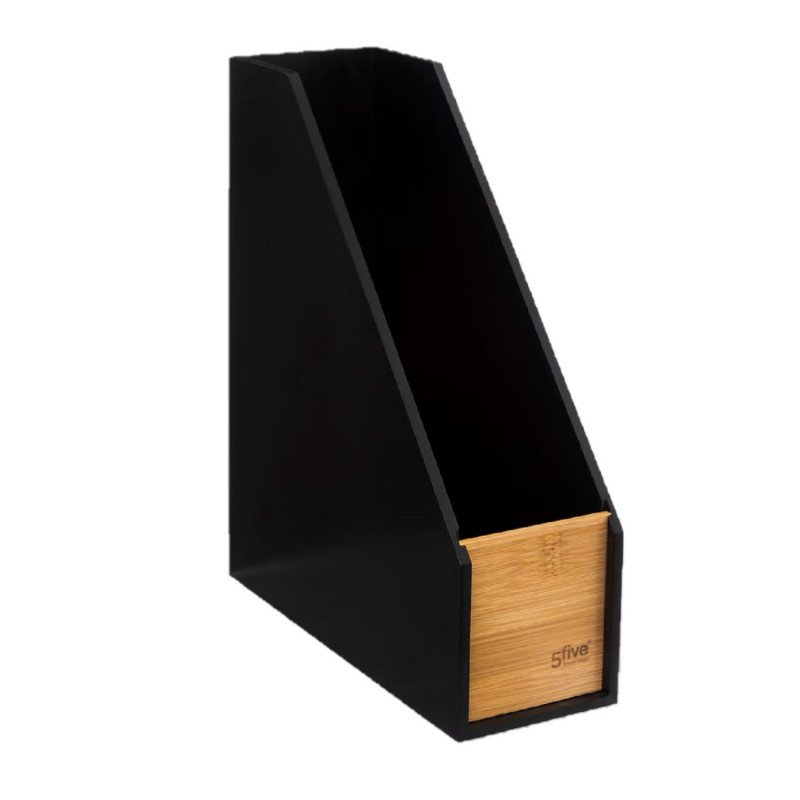 Range-revues pour bureau en bambou BAVA - Noir Range-revues pour bureau en bambou BAVA - Noir