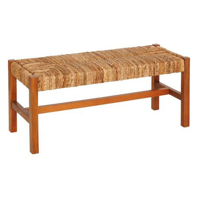 Banc 2 places avec assise tressée en bois SIDOAN - Marron Banc 2 places avec assise tressée en bois SIDOAN - Marron