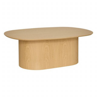 Table basse ovale en bois LEE - Beige