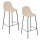 Lot de 2 tabourets de bar VLADI - Gris